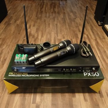 Microphone Nakamichi PX50 Dual Portable Mic Wireless Mic Karaoke