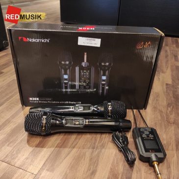 Microphone Nakamichi N30X Dual Portable Mic Wireless Mic Karaoke